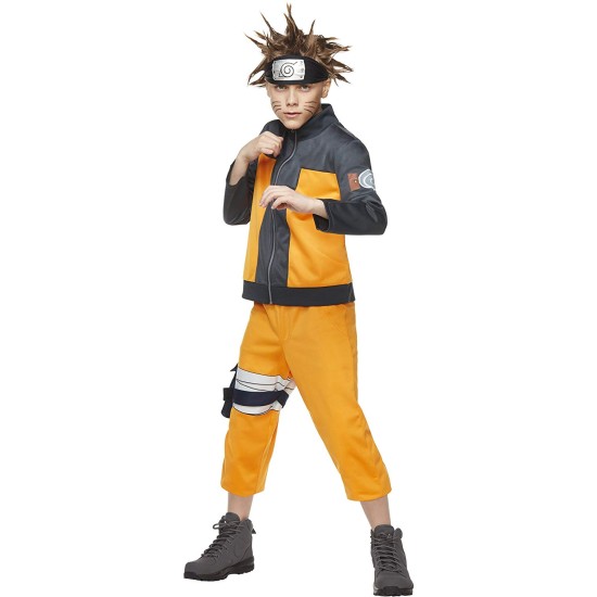 Fantasia Naruto Anime Uzumaki Infantil Luxo