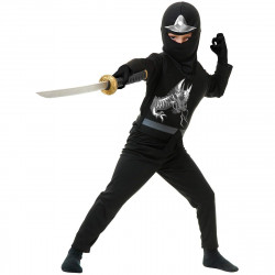 Fantasia Ninja Avenger Infantil Preto