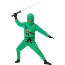 Fantasia Ninja Avenger Infantil Verde