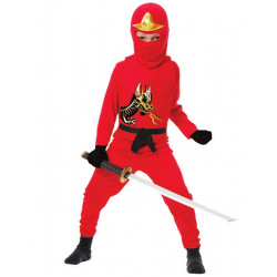 Fantasia Ninja Avenger Infantil Vermelho