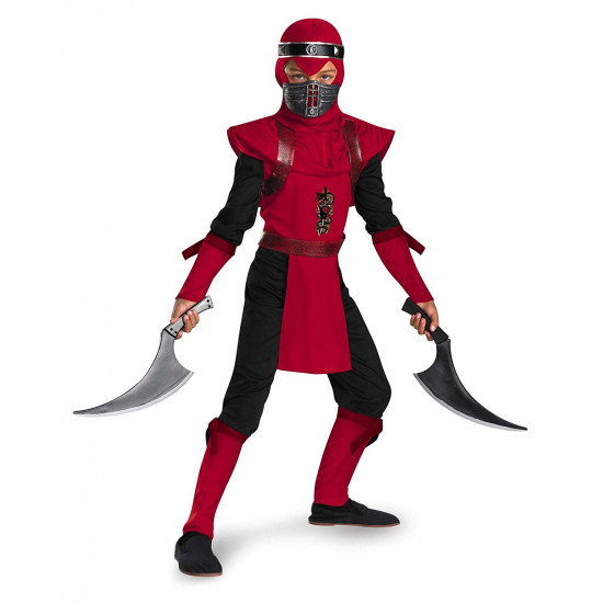 Fantasia Ninja Viper Infantil Vermelho Fantasia Ninja Viper Infantil Vermelho