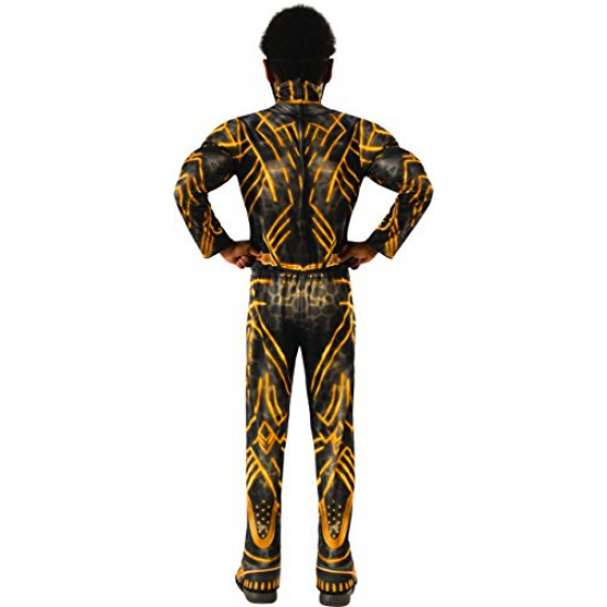 Fantasia Pantera Negra Amarelo Infantil Luxo Fantasia Pantera Negra Amarelo Infantil Luxo