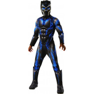 Fantasia Pantera Negra Azul Infantil Luxo