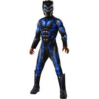 Fantasia Pantera Negra Azul Infantil Luxo