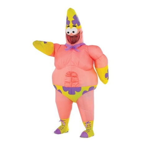 Fantasia Patrick Infantil Inflável Bob Esponja Um Herói Fora da Água Fantasia Patrick Infantil Inflável Bob Esponja Um Herói Fora da Água