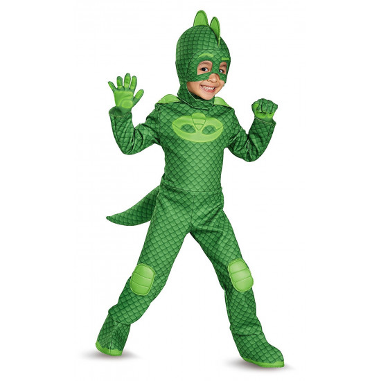 Fantasia PJ Máscaras Lagartixo Greg Luxo Infantil Fantasia PJ Máscaras Lagartixo Greg Luxo Infantil