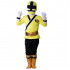 Fantasia Power Rangers Amarelo Luxo Infantil Adolescente