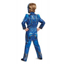 Fantasia Power Rangers Azul Filme Músculos Infantil