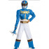 Fantasia Power Rangers Azul Megaforce Músculo Infantil