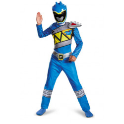 Fantasia Power Rangers Dino Charger Azul Clássica