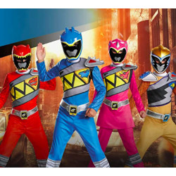 Fantasia Power Rangers Dino Charger Azul Clássica
