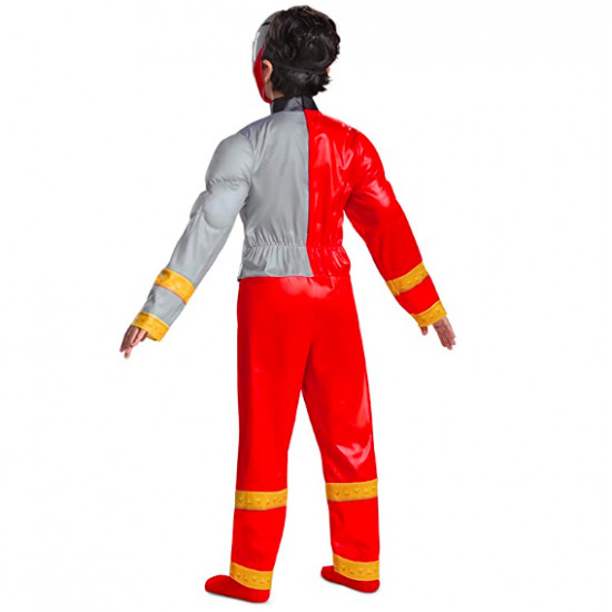 Fantasia Power Rangers Dino Fury Vermelho Infantil Luxo Fantasia Power Rangers Dino Fury Vermelho Infantil Luxo
