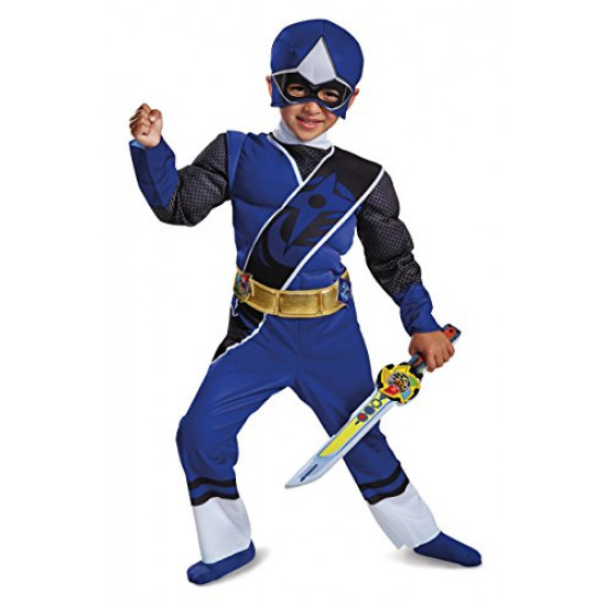 Fantasia Power Rangers Ninja Azul Infantil Fantasia Power Rangers Ninja Azul Infantil