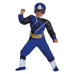 Fantasia Power Rangers Ninja Azul Infantil