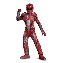 Fantasia Power Rangers Vermelha Filme Músculos Infantil Elite