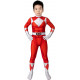 Fantasia Power Rangers Vermelha Infantil Luxo Fantasia Power Rangers Vermelha Infantil Luxo