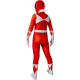 Fantasia Power Rangers Vermelha Infantil Luxo Fantasia Power Rangers Vermelha Infantil Luxo