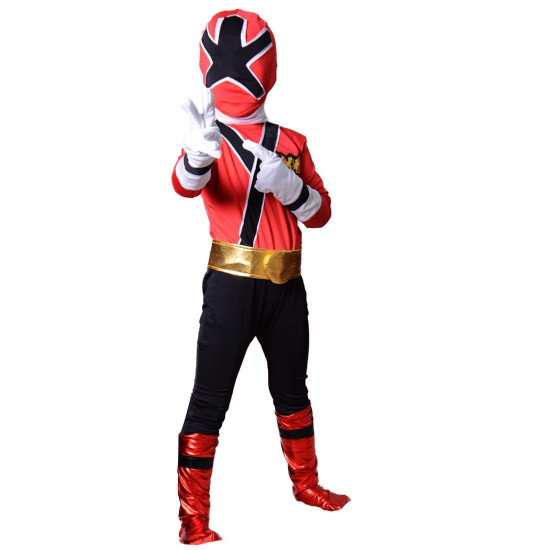 Fantasia Power Rangers Vermelho Luxo Infantil Adolescente Fantasia Power Rangers Vermelho Luxo Infantil Adolescente