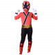 Fantasia Power Rangers Vermelho Luxo Infantil Adolescente Fantasia Power Rangers Vermelho Luxo Infantil Adolescente