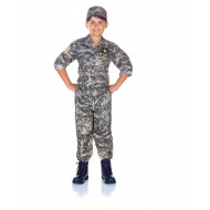 Fantasia Soldado do Exército US Americano Infantil