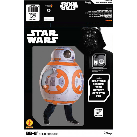 Fantasia Star Wars VII BB-8 inflável Infantil