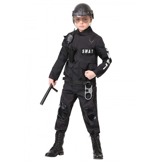 Fantasia SWAT Infantil Luxo Policial Fantasia SWAT Infantil Luxo Policial