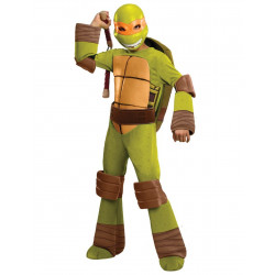 Fantasia Tartarugas Ninja Infantil Luxo Michelangelo com Músculos