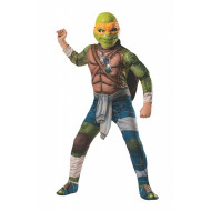 Fantasia Tartarugas Ninja Luxo Michelangelo com Músculos Infantil