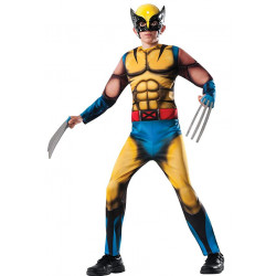 Fantasia X Men Wolverine Infantil Luxo Musculoso