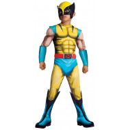 Fantasia X Men Wolverine Luxo com Músculos Infantil
