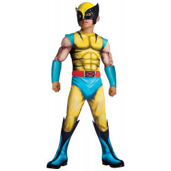 Fantasia X Men Wolverine Luxo com Músculos Infantil