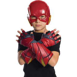 Luvas The Flash Cosplay Luxo Vermelho Infantil