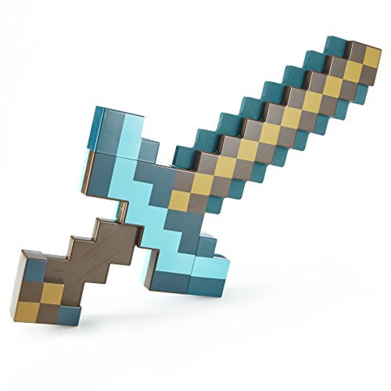 Machado e Espada Minecraft Dourado