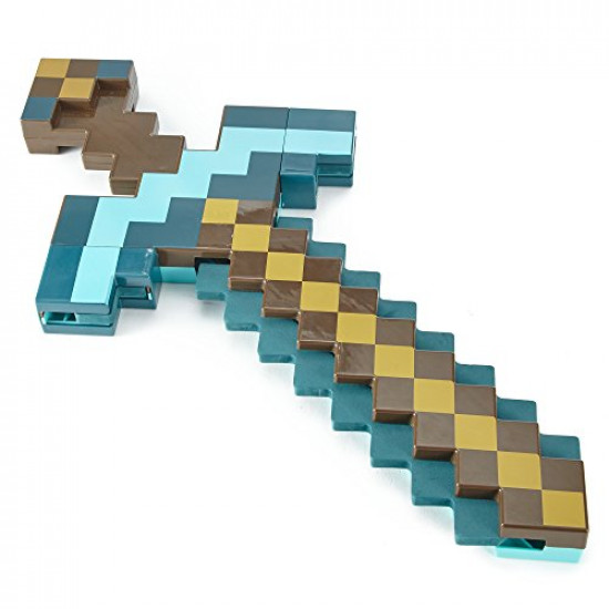 Machado e Espada Minecraft Dourado
