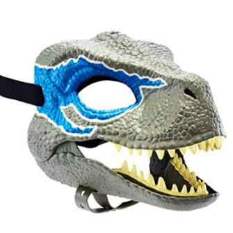 Máscara Jurassic Park O Mundo dos Dinossauros TRex Infantil Velociraptor 2 Máscara Jurassic Park O Mundo dos Dinossauros TRex Infantil Velociraptor 2