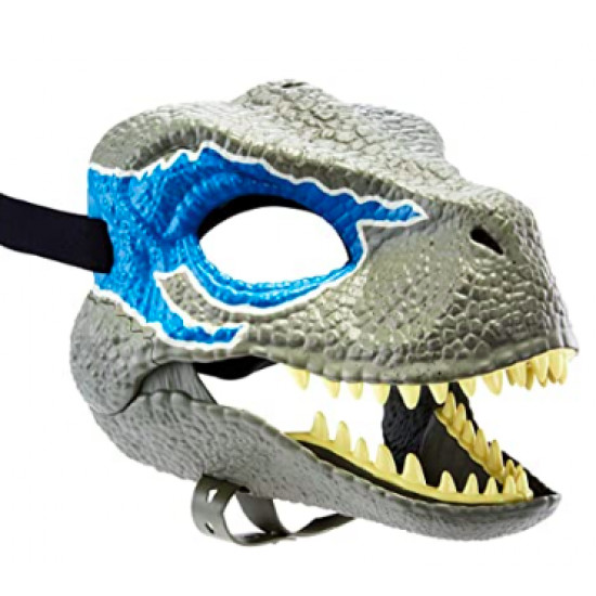 Máscara Jurassic Park O Mundo dos Dinossauros TRex Infantil Velociraptor 2