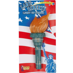 Tocha Estátua da Liberdade Luxo com Luz