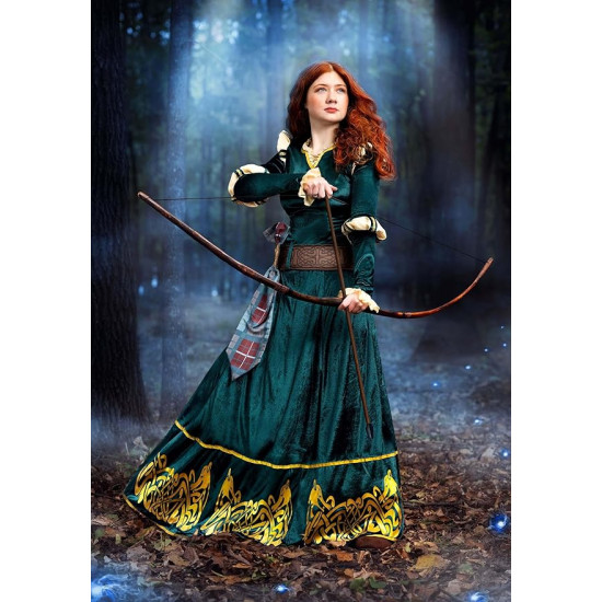 Fantasia Princesa Valente Merida Adulto Elite Fantasia Princesa Valente Merida Adulto Elite