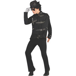 Fantasia Michael Jackson Preta Adulto