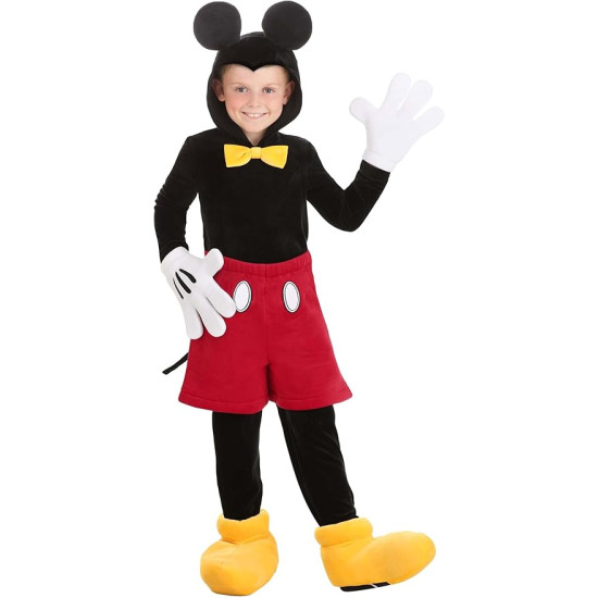 Fantasia Mickey Mouse Luxo Infantil Moderno