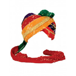 Turbante Indiano Vermelho Adulto