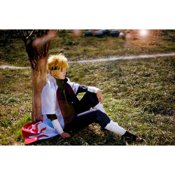 Fantasia Roupão Naruto Minato Anime Luxo Adulto