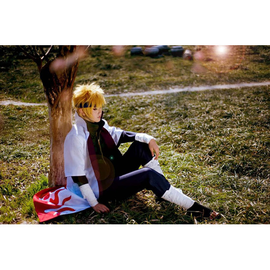 Fantasia Roupão Naruto Minato Anime Luxo Adulto