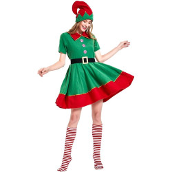 Fantasia Elf Vestido Duende Adulto Extra