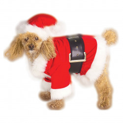Fantasia para Cachorro Papai Noel Natal