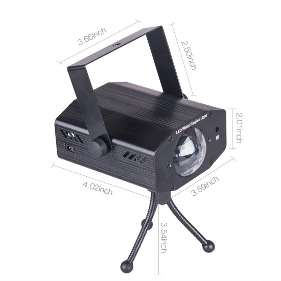 Projetor de Luz Laser LED com 7 cores Iluminação de Ondulações de Água Projetor de Luz Laser LED com 7 cores Iluminação de Ondulações de Água