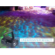 Projetor de Luz Laser LED com 7 cores Iluminação de Ondulações de Água Projetor de Luz Laser LED com 7 cores Iluminação de Ondulações de Água