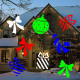 Projetor de Luz Laser Led Festas com 10 Motivos Coloridos Projetor de Luz Laser Led Festas com 10 Motivos Coloridos