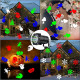 Projetor de Luz Laser Led Festas com 10 Motivos Coloridos Projetor de Luz Laser Led Festas com 10 Motivos Coloridos