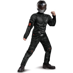 Fantasia GI Joe Snake Eyes com Músculos Infantil